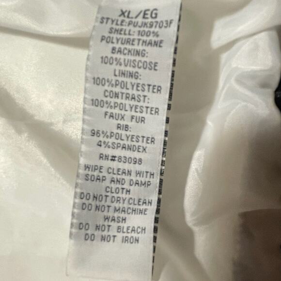 Ci Sono Juniors Jacket - Sz XL - Faux Sherpa & Faux Leather Academia - EUC - Picture 11 of 11